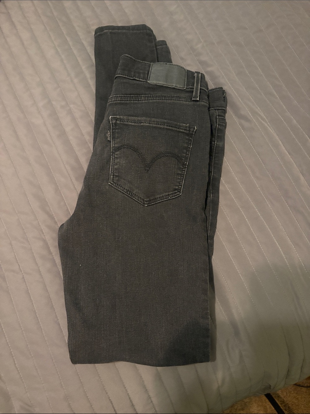 Levi's Charcoal Black Skinny Jeans